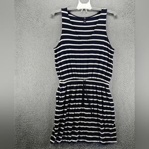GAP Navy and White Striped Mini Dress